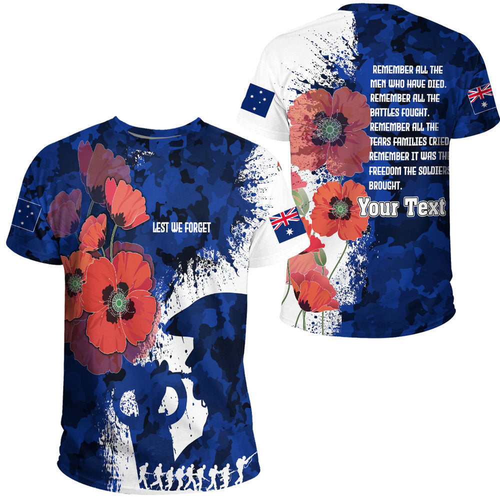 Clothing Custom Anzac Day Silhouette Soldier T Shirt