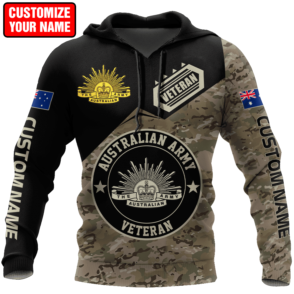 Anzac Day Clothing Australian Army Camo Hoodie
