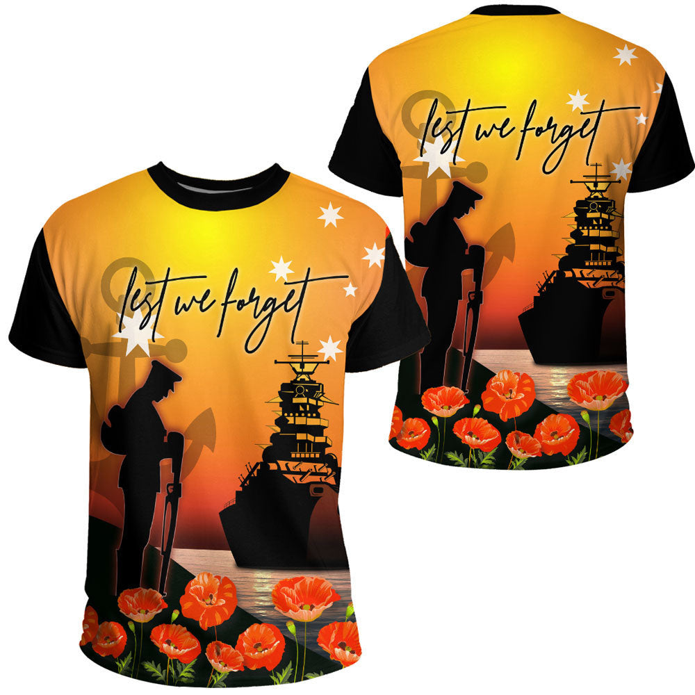 Clothing Anzac Day Navy Soldier T Shirt