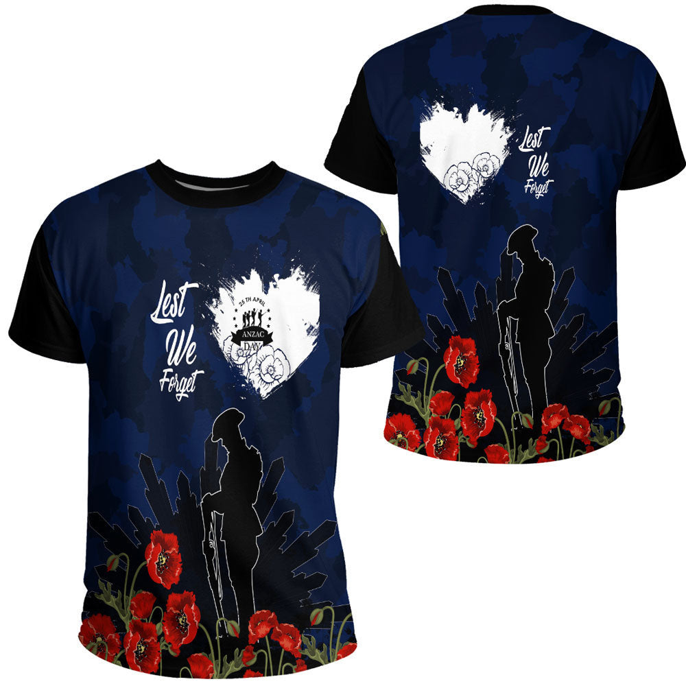 Clothing Anzac Day Camouflage Lest We Forget T Shirt