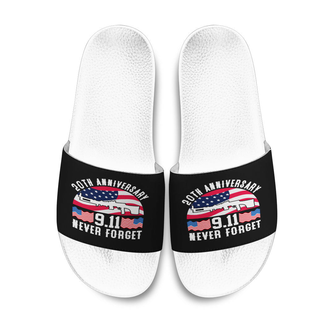 Slide Sandals Patriot Day Shot Anniversary Slide Sandals