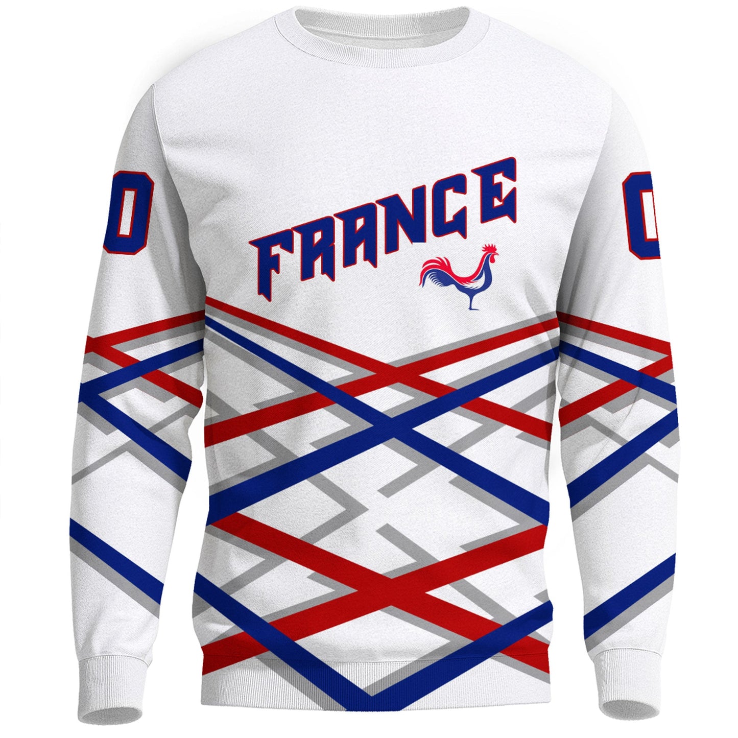 Clothing Custom France Hockey Jersey Style White Verison Sweatshirts