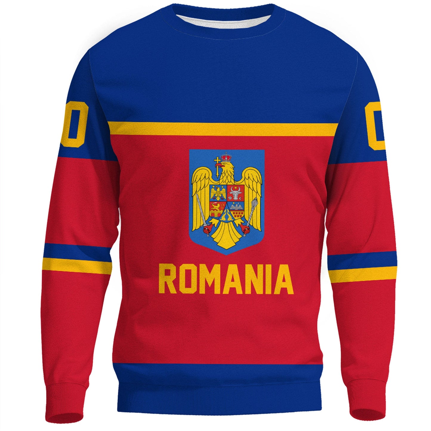 Clothing Custom Romania Classic Hockey Jersey Style Sweatshirts
