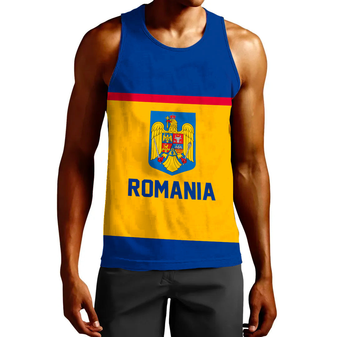 Clothing Custom Romania Classic Hockey Jersey Style Tank Top
