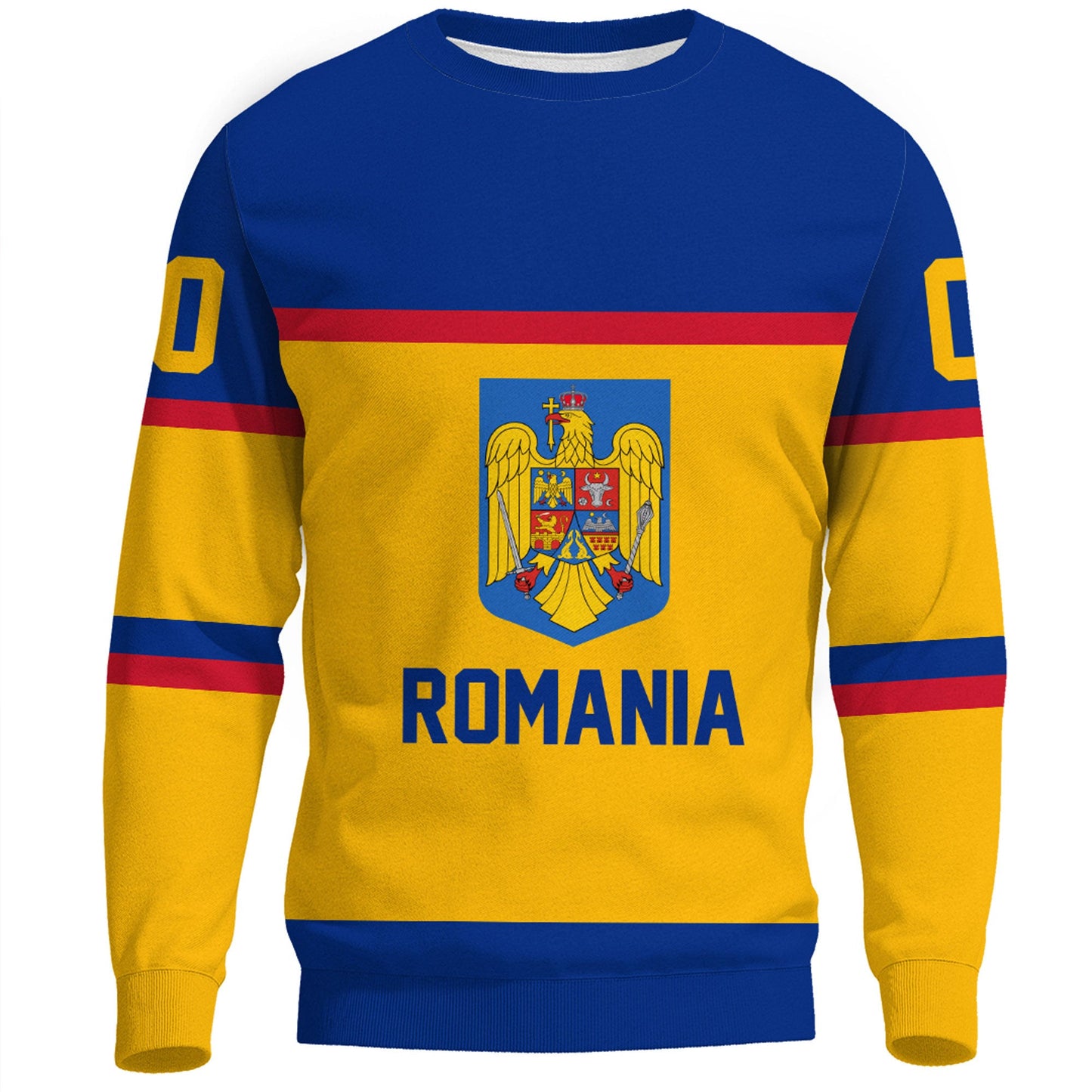 Clothing Custom Romania Classic Hockey Jersey Style Sweatshirts