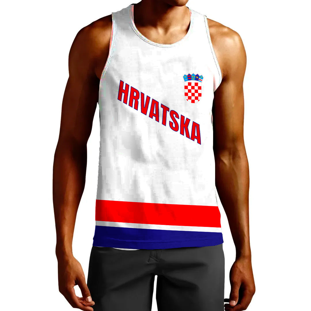 Clothing Custom Croatia Classic Hockey Jersey Style Tank Top