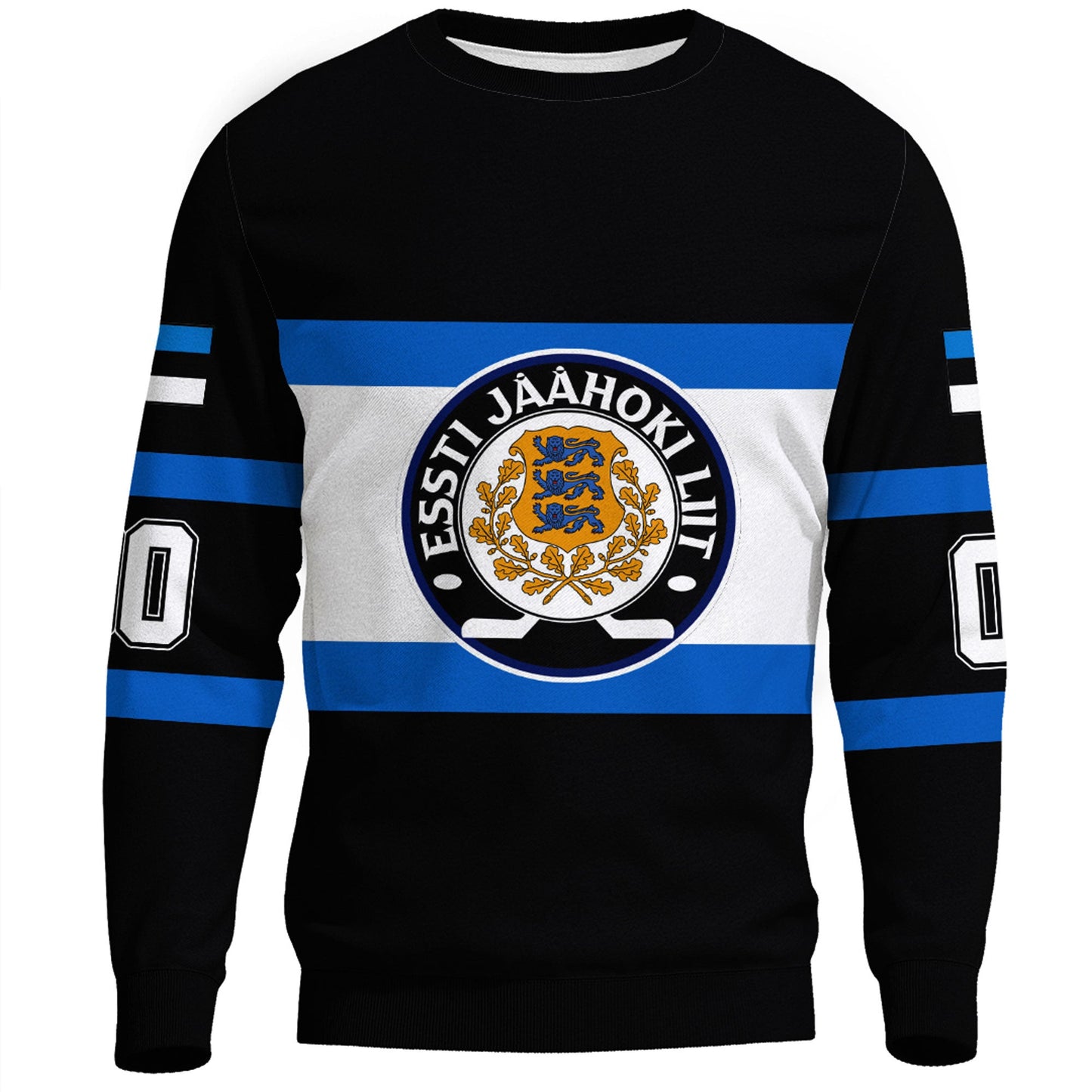 Clothing Custom Estonia Team Hockey Jersey Style Sweatshirts