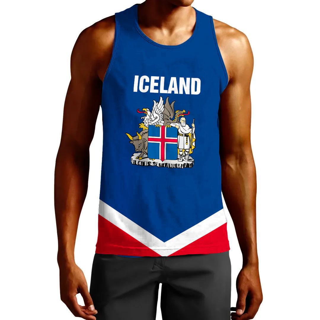 Clothing Custom Iceland Hockey Jersey Style Tank Top