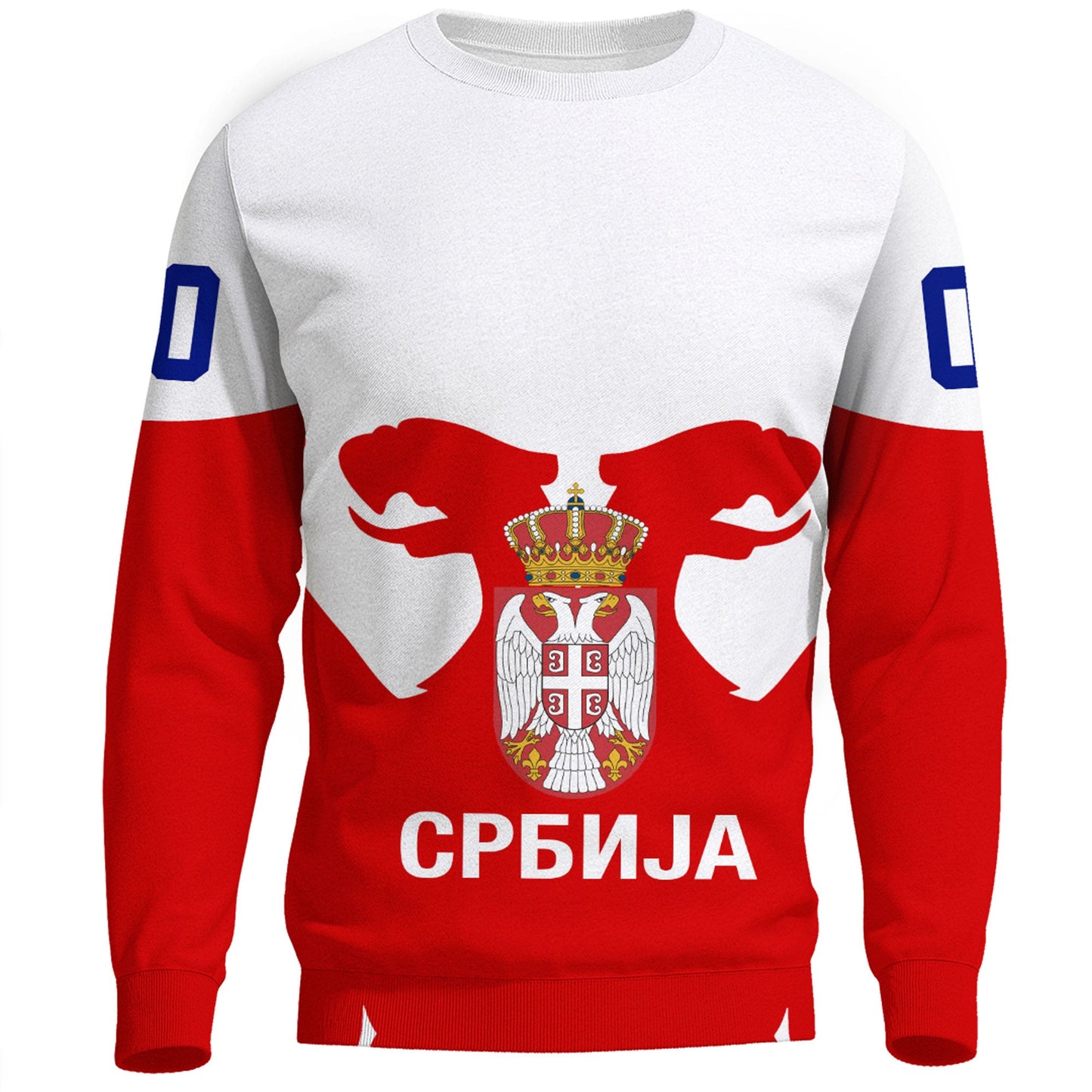 Clothing Custom Serbia Classic New Hockey Jersey Style Sweatshirts