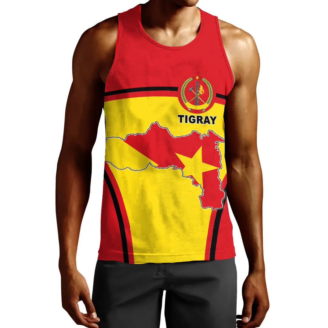 Clothing Tigray Active Flag Men Tank Top