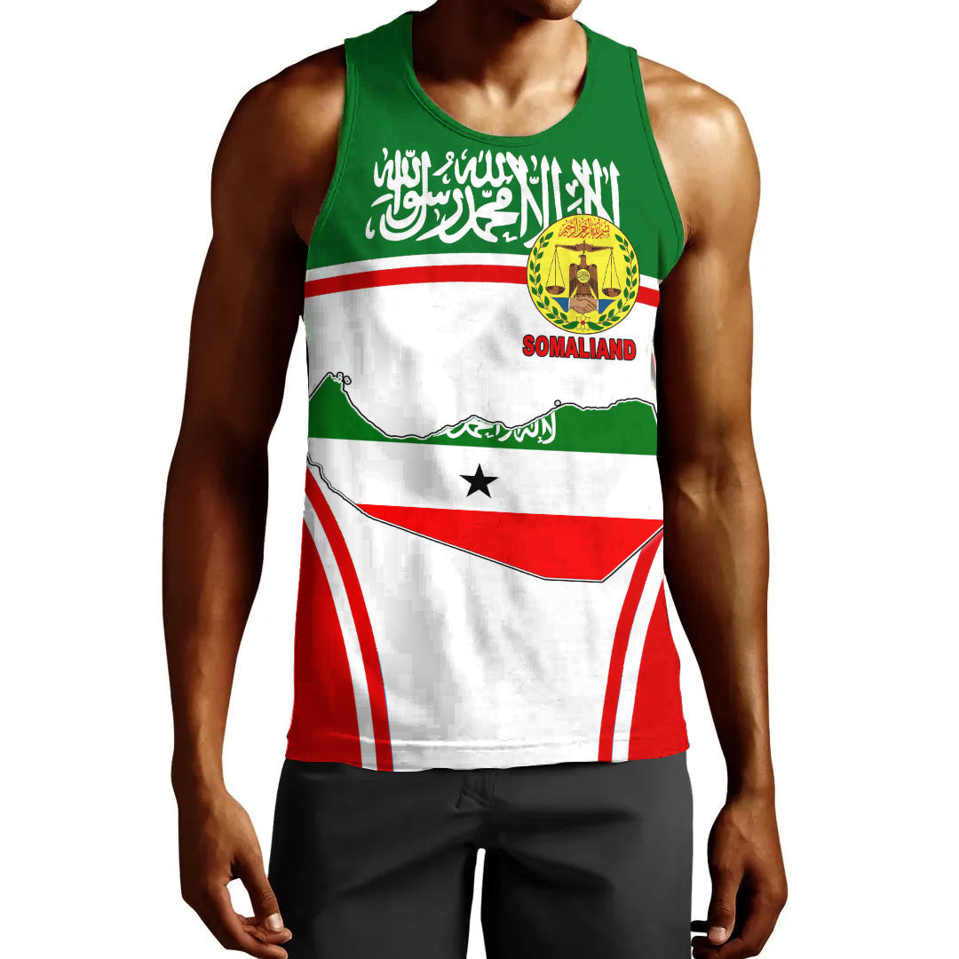 Clothing Somaliand Active Flag Men Tank Top