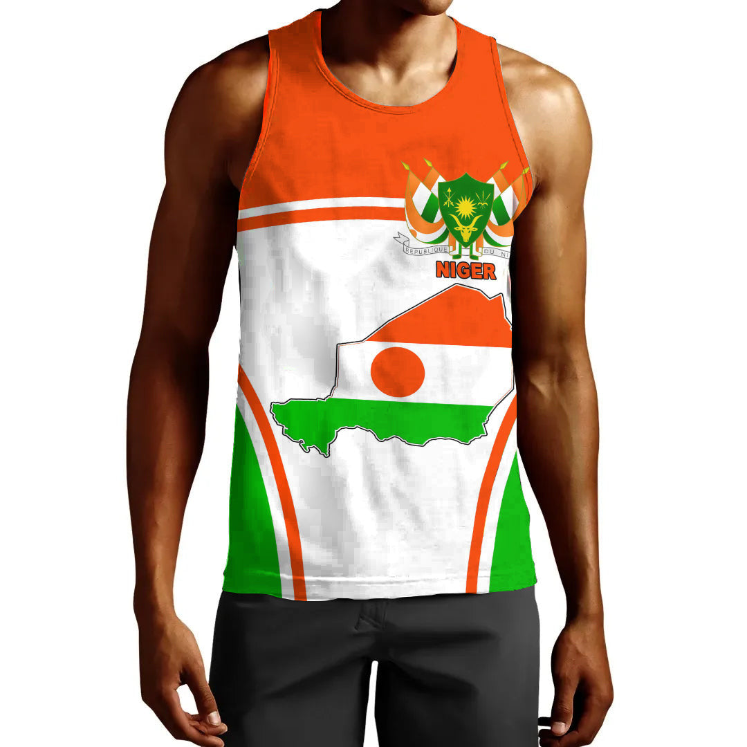 Clothing Niger Active Flag Men Tank Top