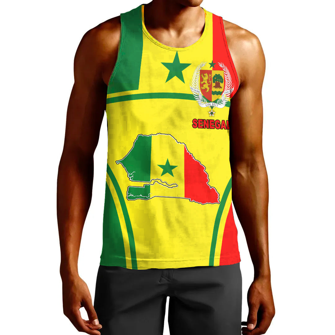 Clothing Senegal Active Flag Men Tank Top