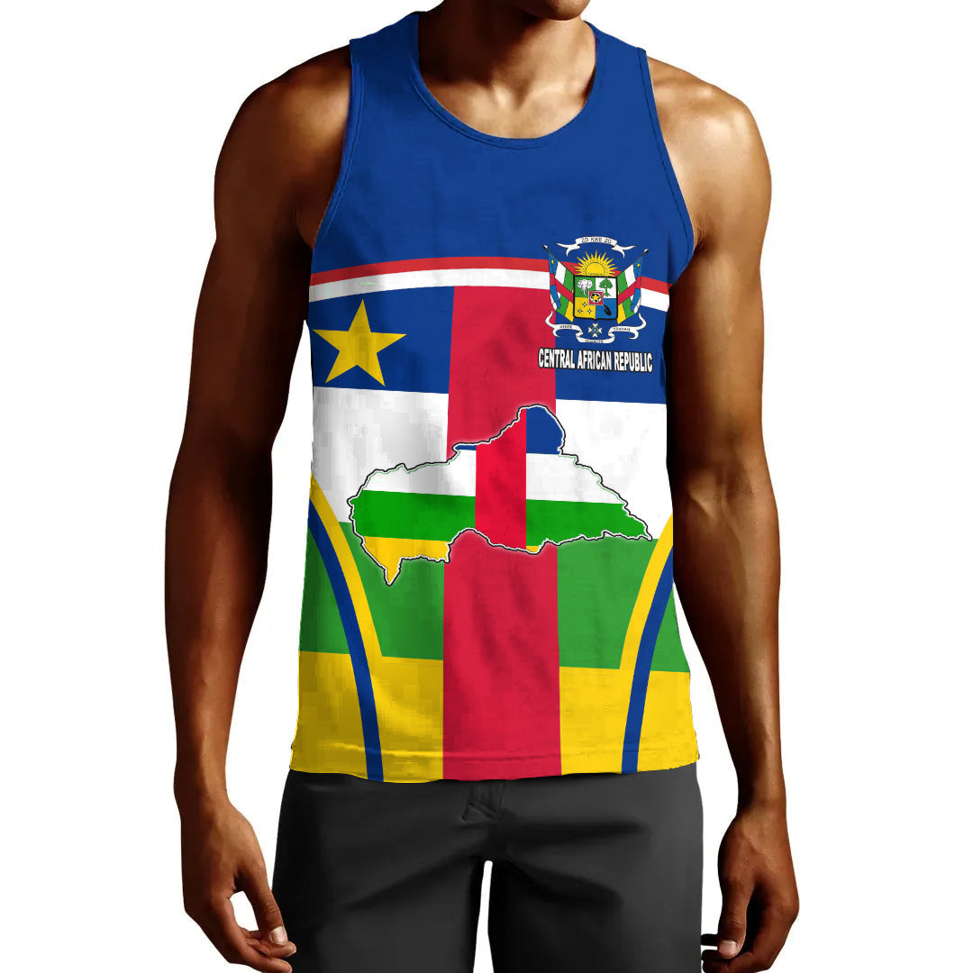 Clothing Central African Republic Active Flag Men Tank Top