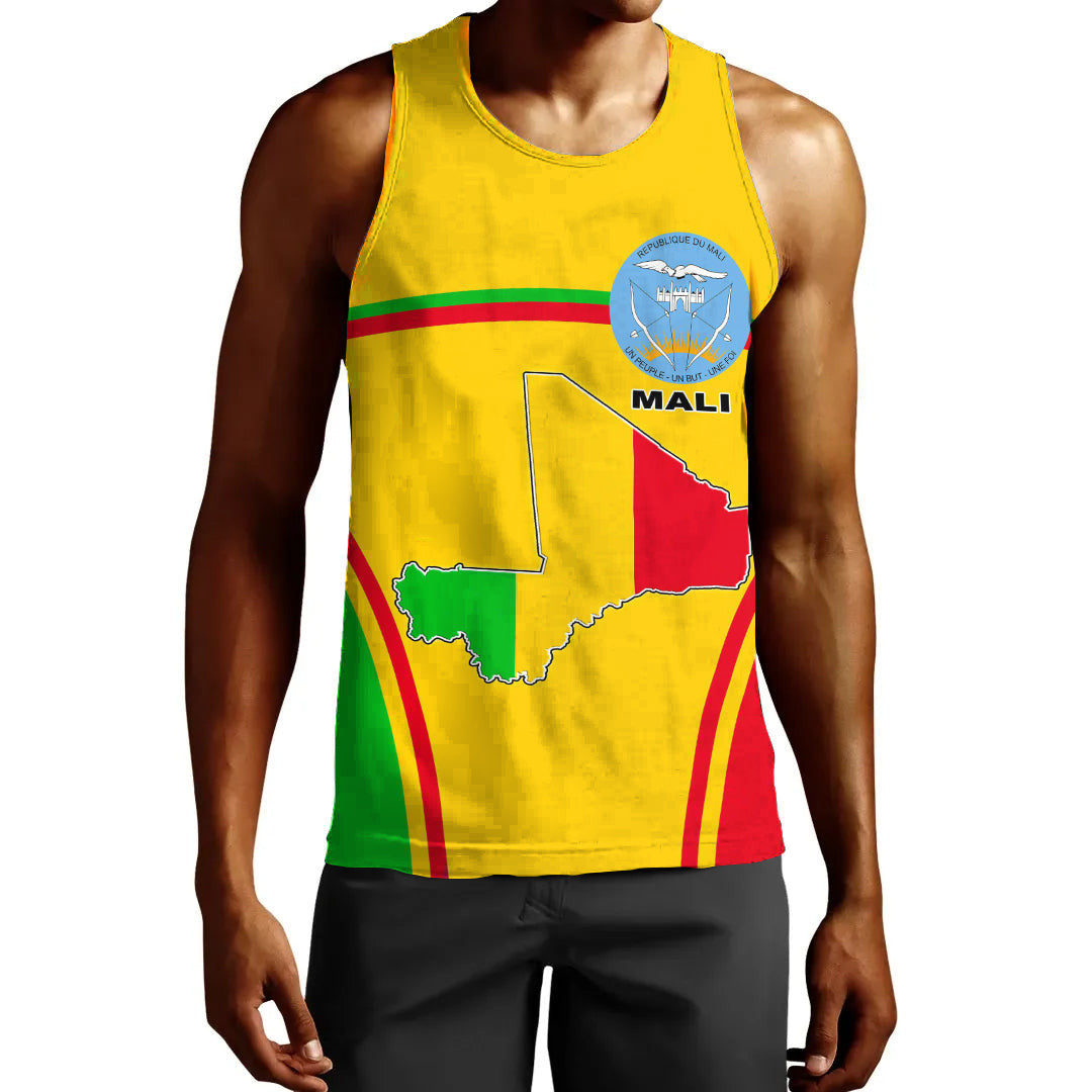 Clothing Mali Active Flag Men Tank Top