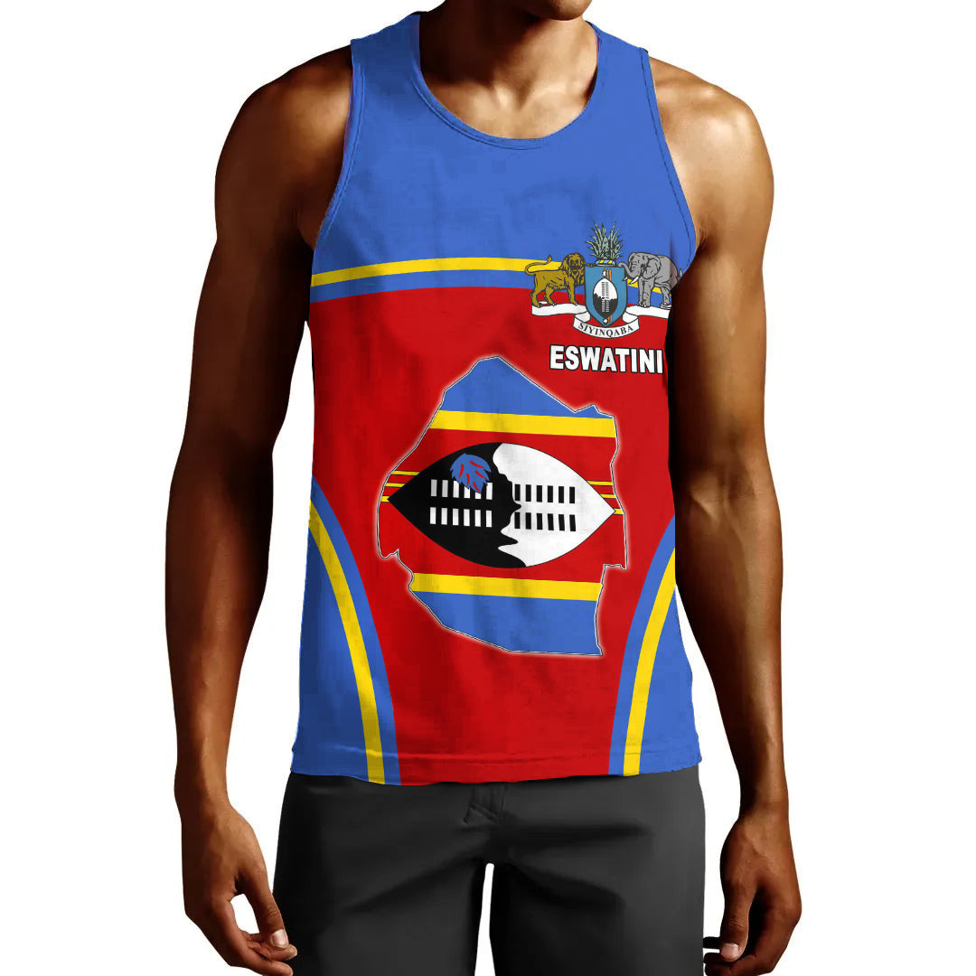 Clothing Eswatini Active Flag Men Tank Top