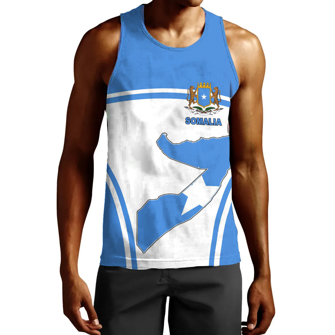 Clothing Somalia Active Flag Men Tank Top