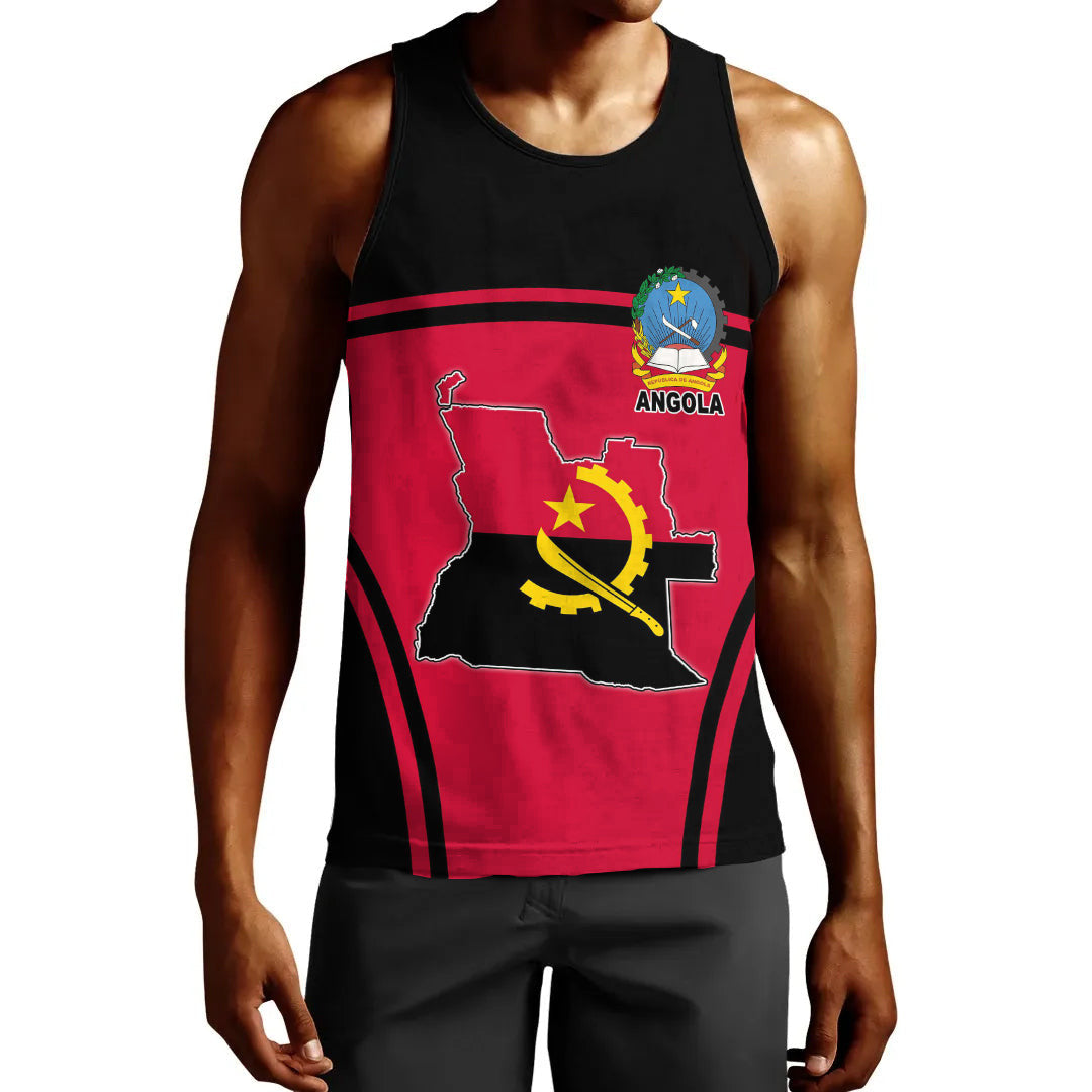 Clothing Angola Active Flag Men Tank Top