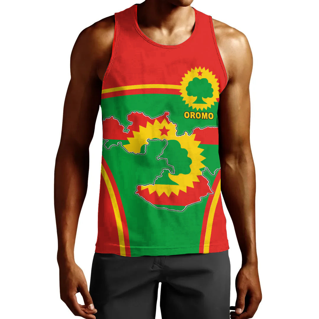 Clothing Oromo Active Flag Men Tank Top