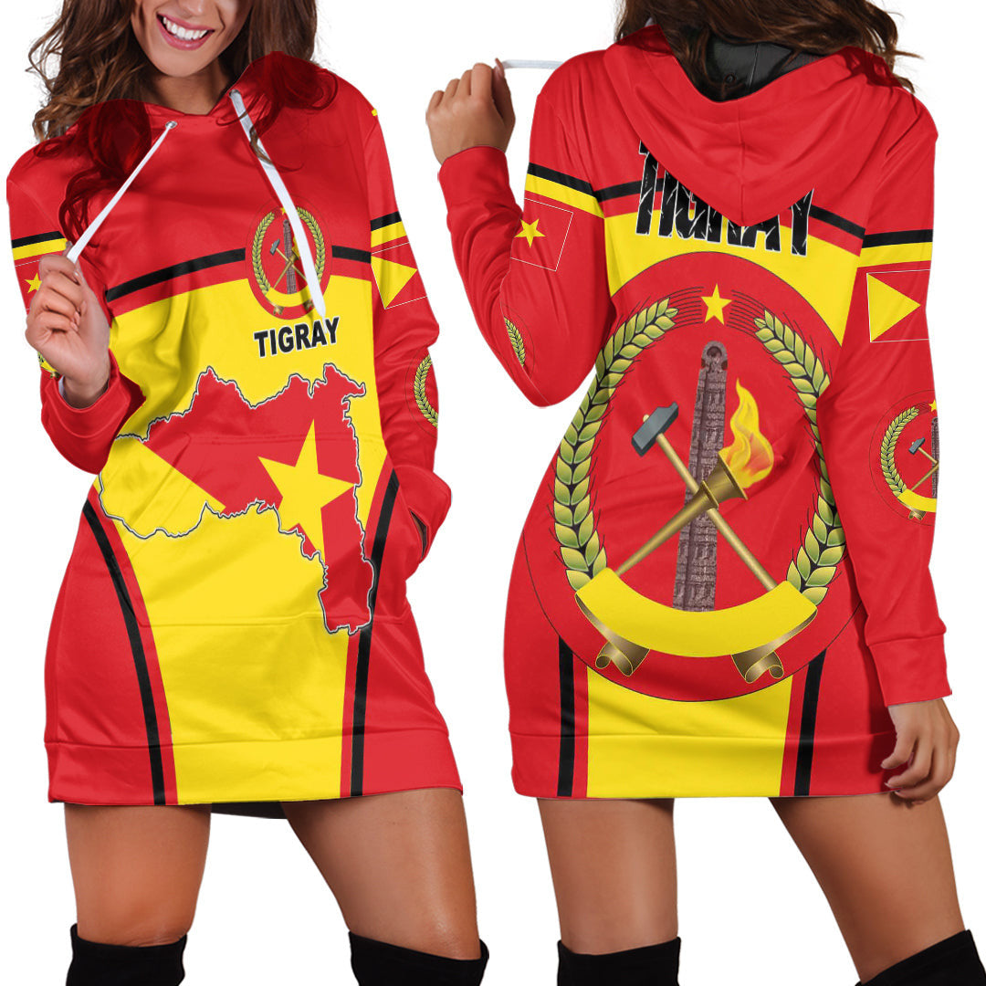 Clothing Tigray Active Flag Hoodie Dress