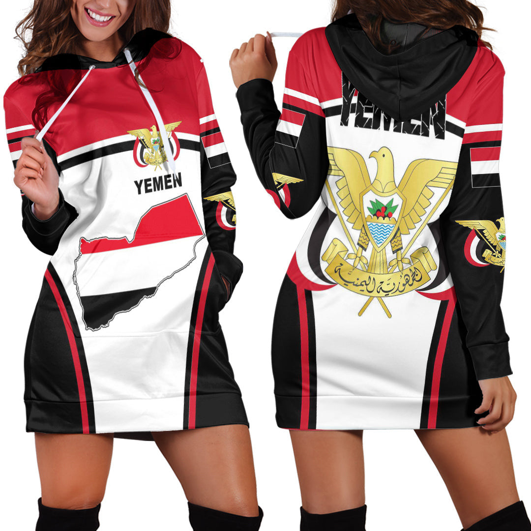 Clothing Yemen Active Flag Hoodie Dress