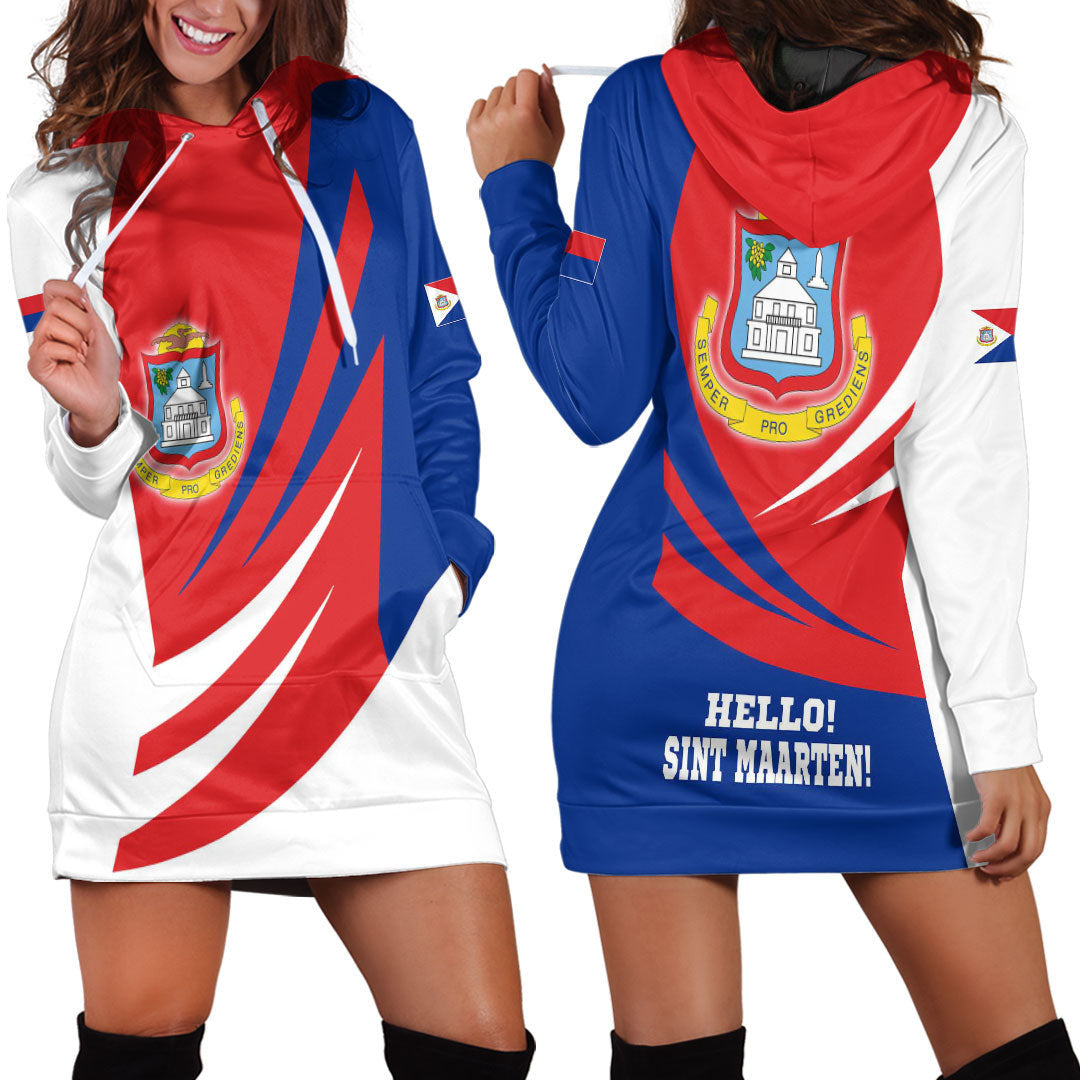 Clothing Sint Maarten Bincjou Coat of Arms Hoodie Dress