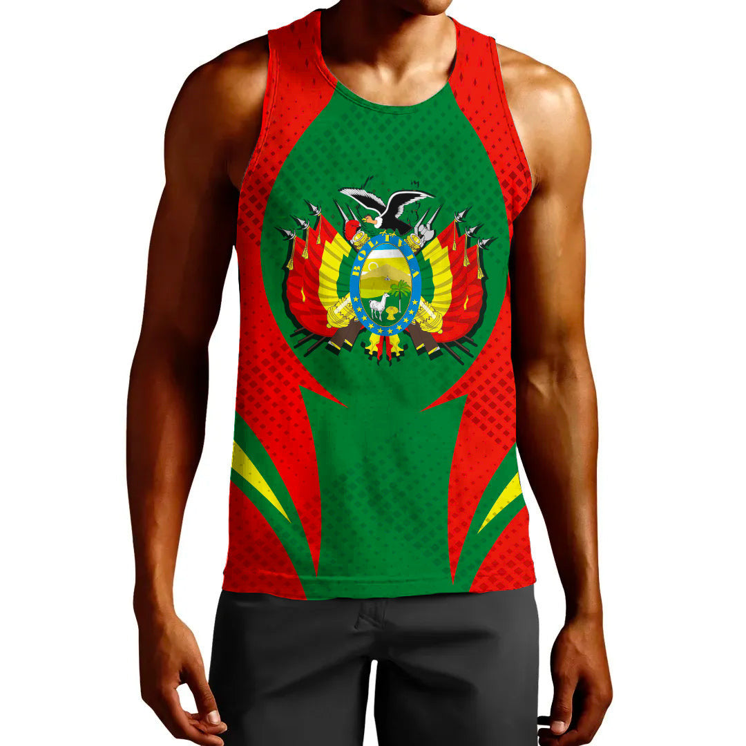 Clothing Bolivia Action Flag Sporty Style Tank Top