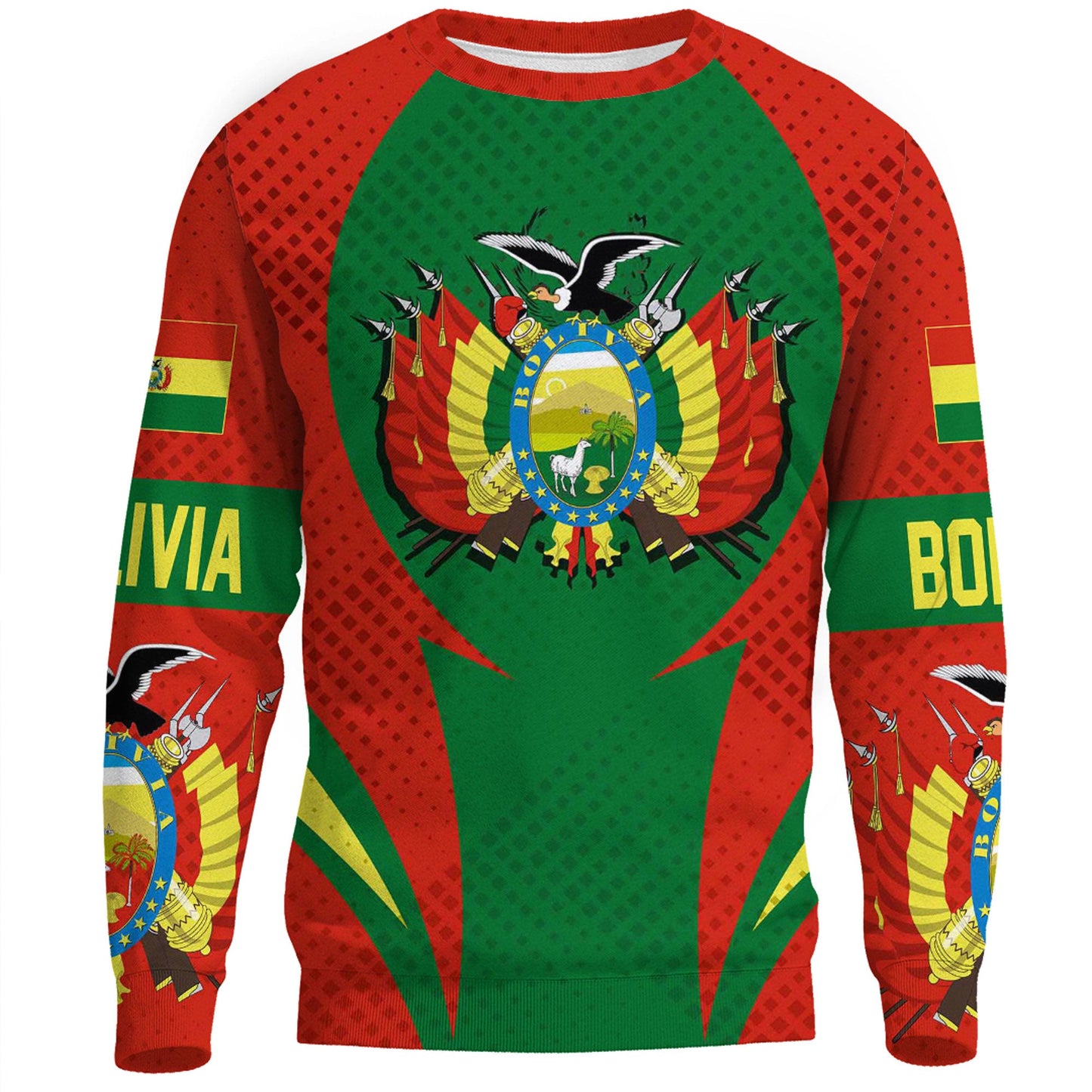 Clothing Bolivia Action Flag Sporty Style Sweatshirts