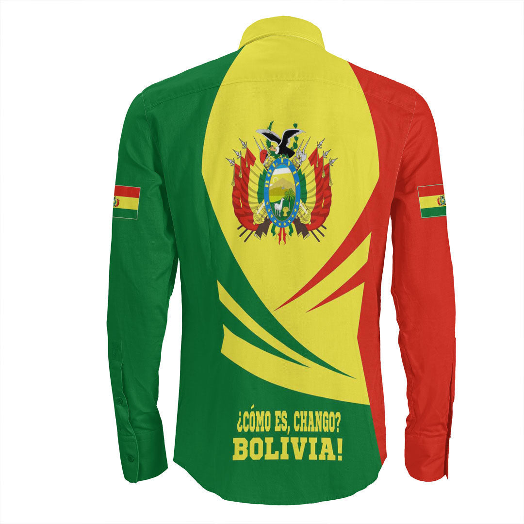 Clothing Bolivia Bincjou Coat Of Arms Long Sleeve Button Shirt