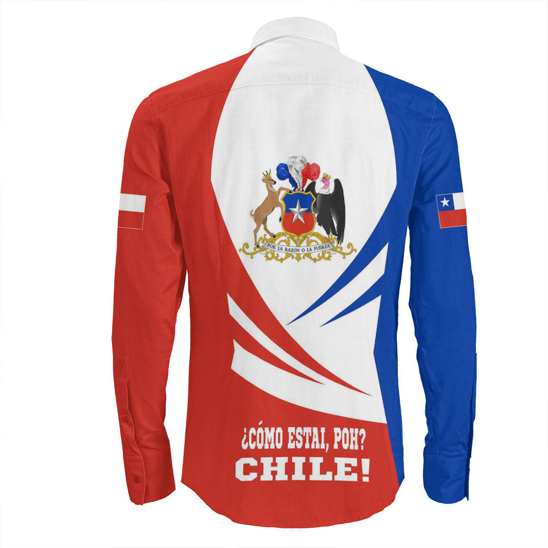 Clothing Chile Bincjou Coat Of Arms Long Sleeve Button Shirt