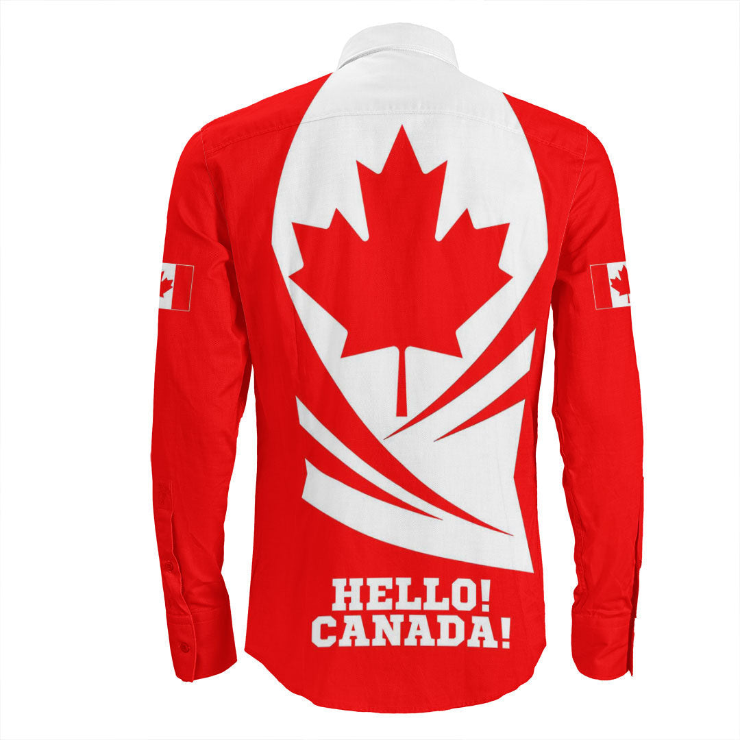 Clothing Canada Bincjou Coat Of Arms Long Sleeve Button Shirt