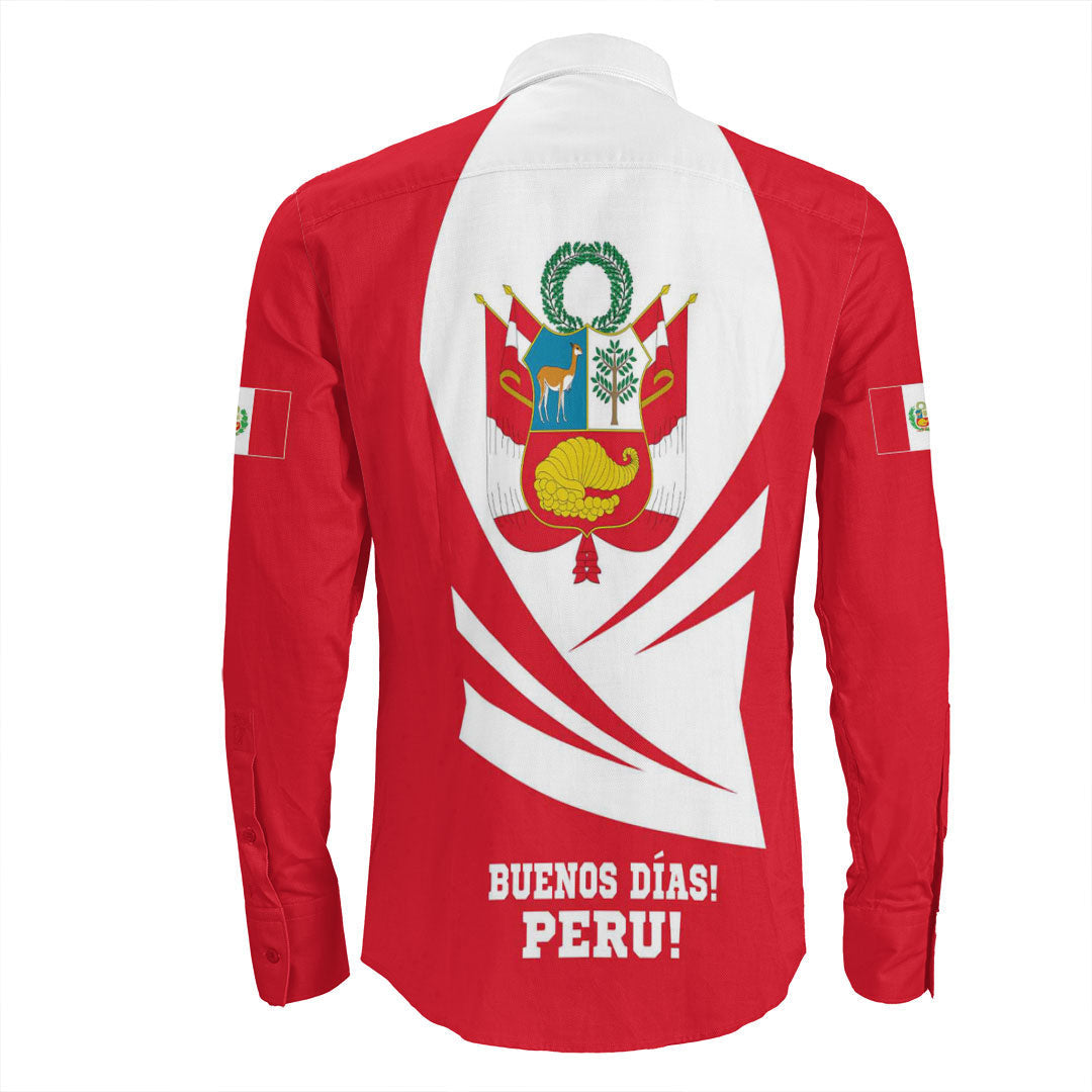 Clothing Peru Bincjou Coat Of Arms Long Sleeve Button Shirt