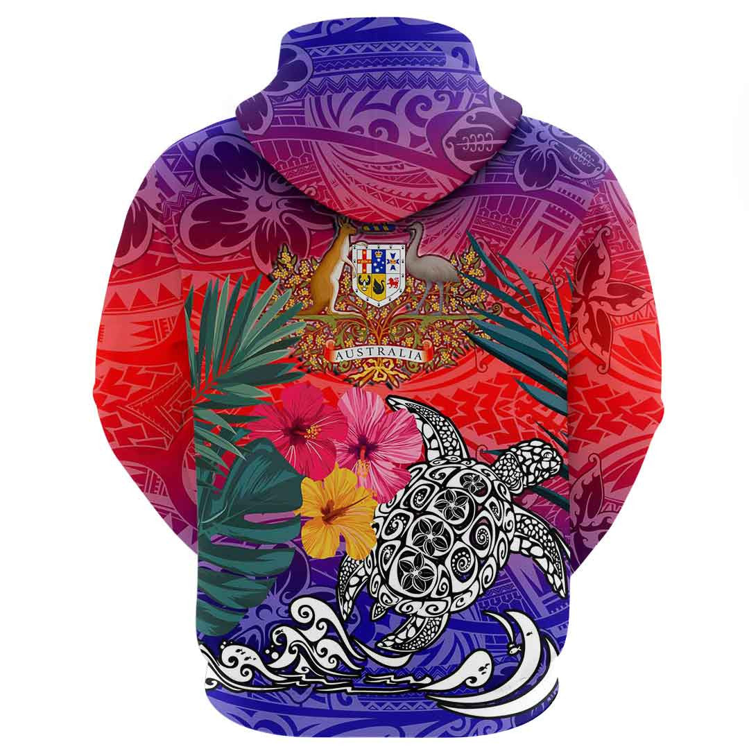 Clothing Australia Style Polynesian Tattoo Hoodie