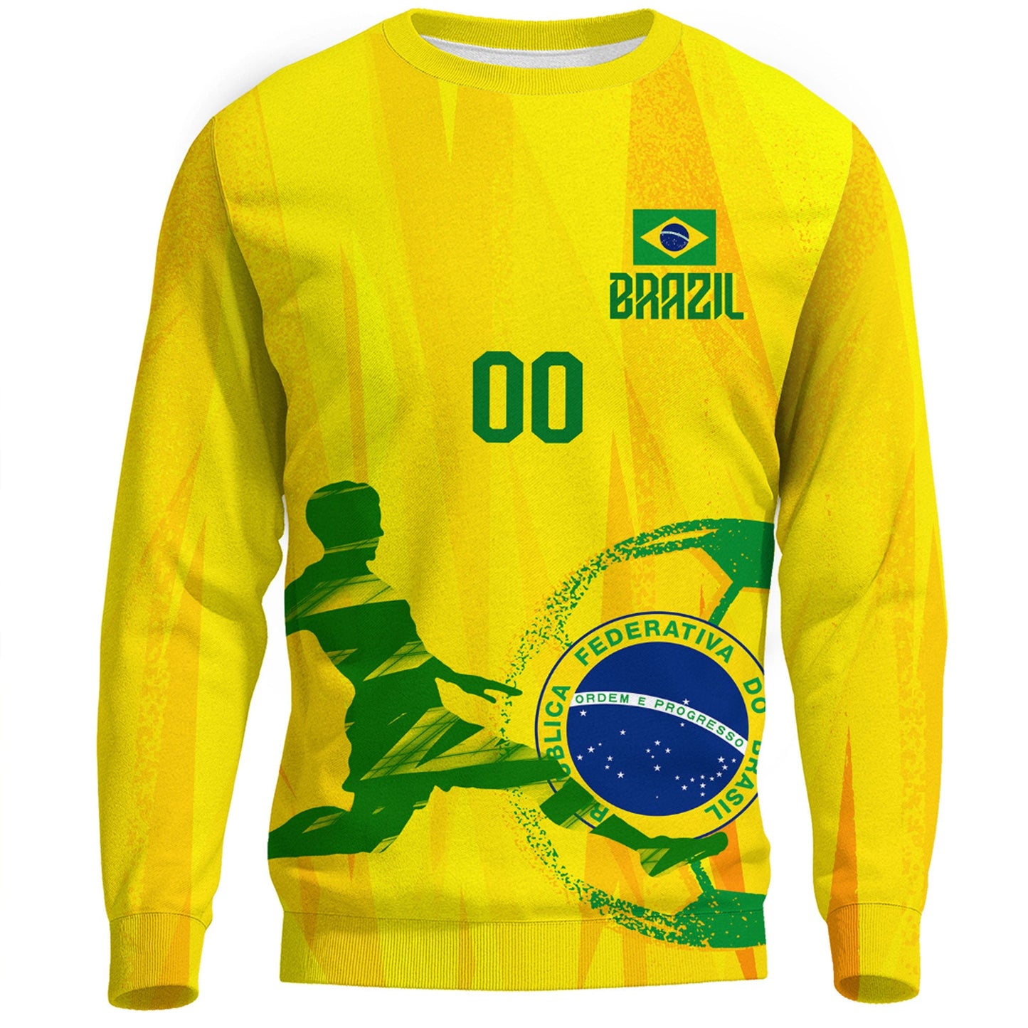 Clothing Custom Brazil Football Fan Sweatshirts