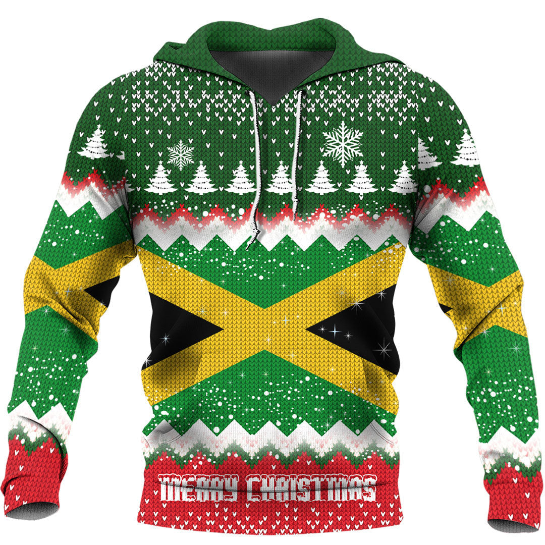 Xmas Clothing Jamaica Merry Christmas Hoodie