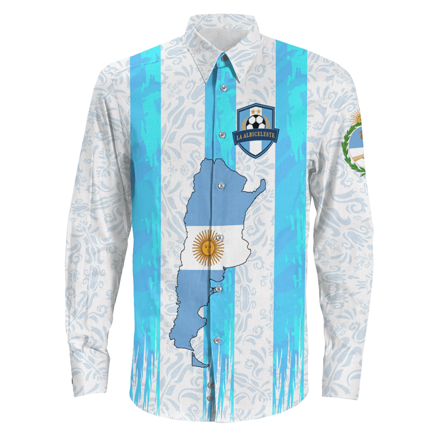Clothing Argentina Sport Style Long Sleeve Button Shirt