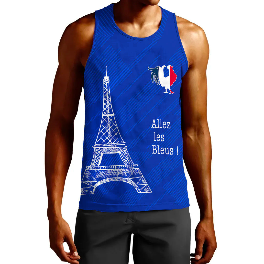 Clothing France Soccer Jersey Style Tank Top