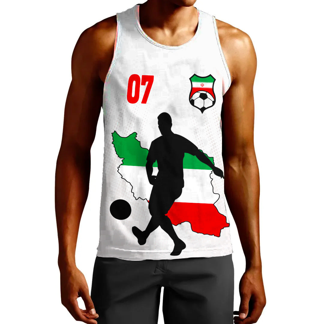 Clothing Iran Soccer Jersey Style Tank Top