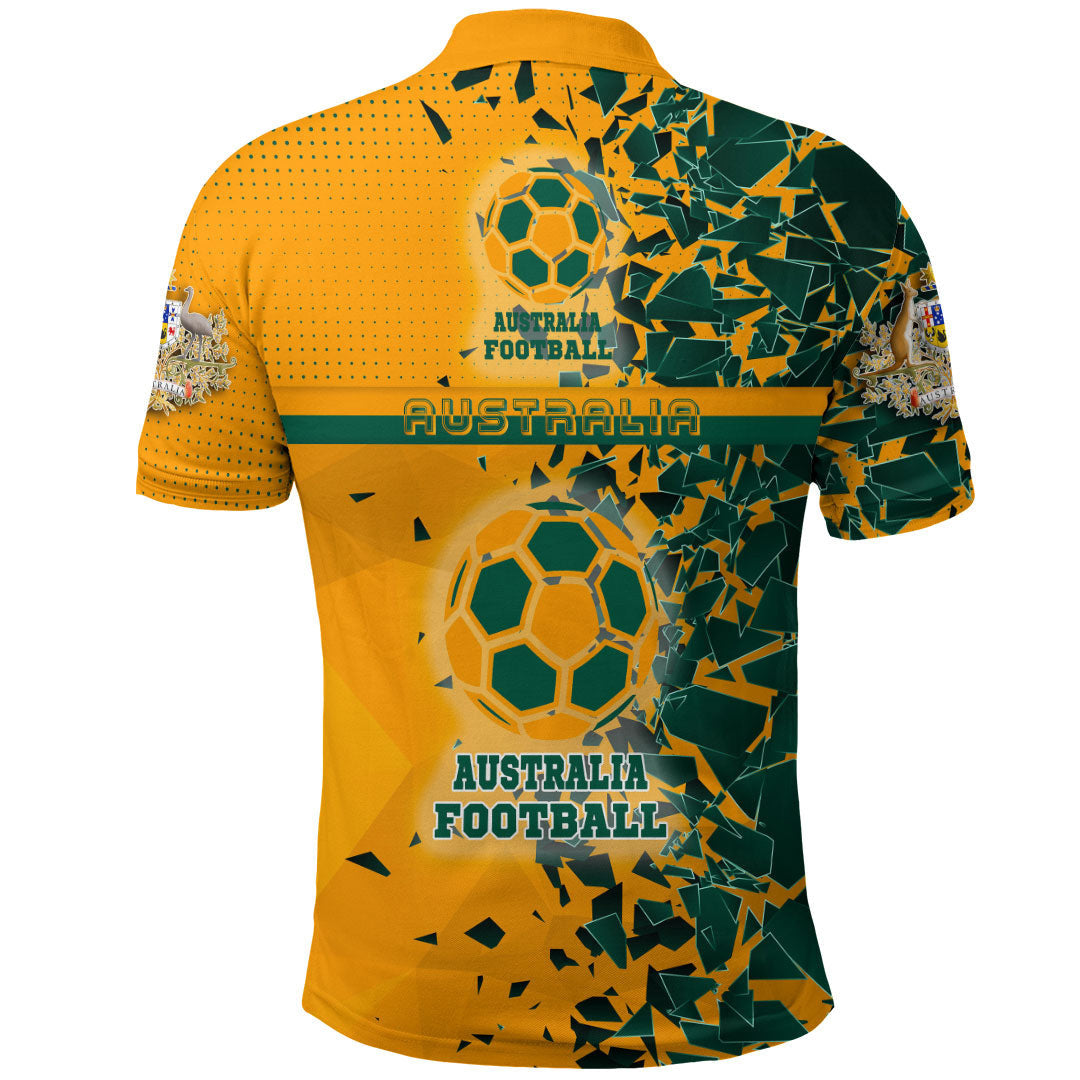 Sport Australia Football 2022 Sporty Style Polo Shirt Broken