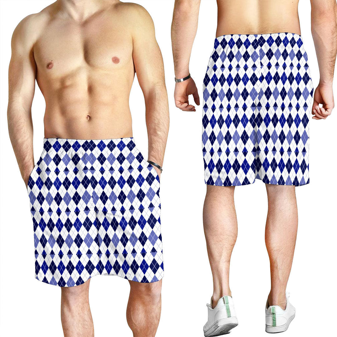 Clothing Argyle Blue 1 Men Short