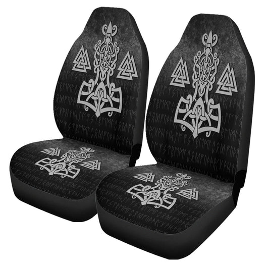 Car Seat Covers Mjolnir And Valknut Car Seat Covers