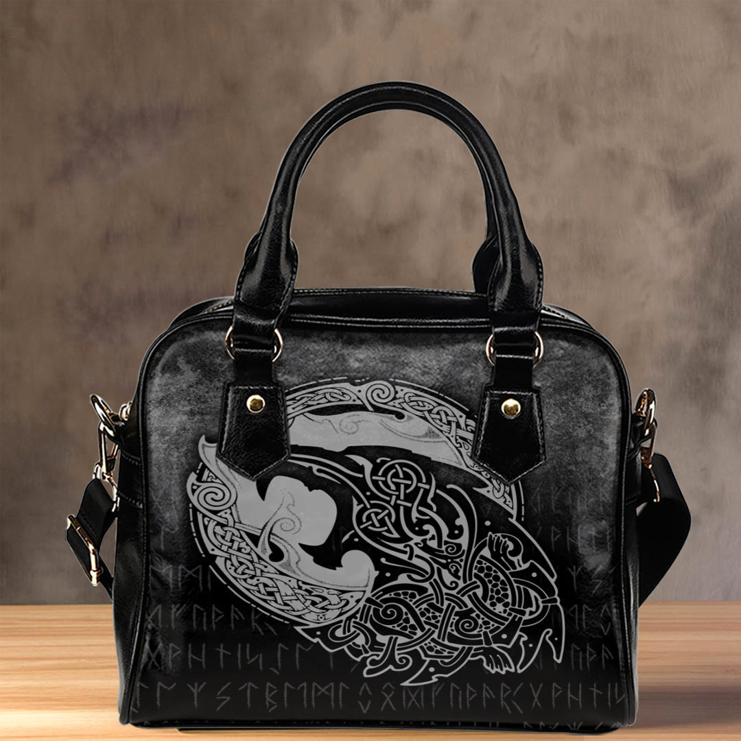 Shoulder Handbag Fenrir Viking 3D Tattoo Special Version Shoulder Handbag