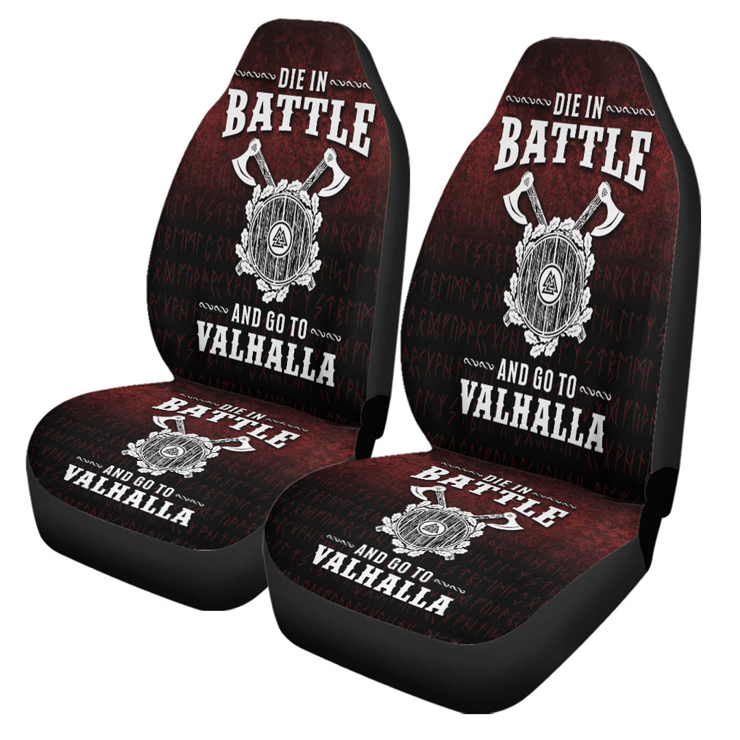 Car Seat Covers Die In Battle And Go To Valhalla Car Seat Covers