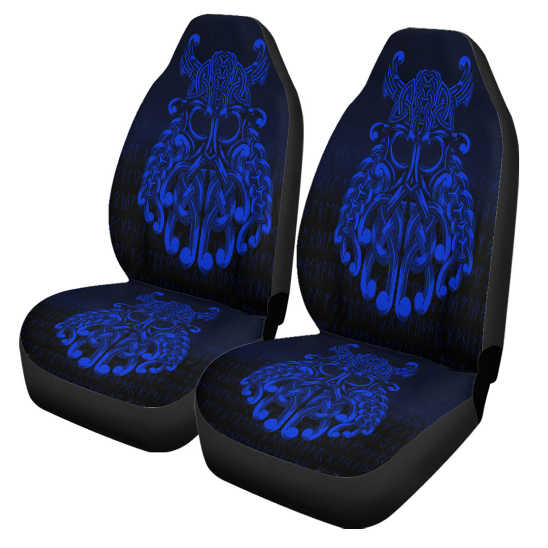 Car Seat Covers Vikings Odin Valhalla Blue Version Car Seat Covers