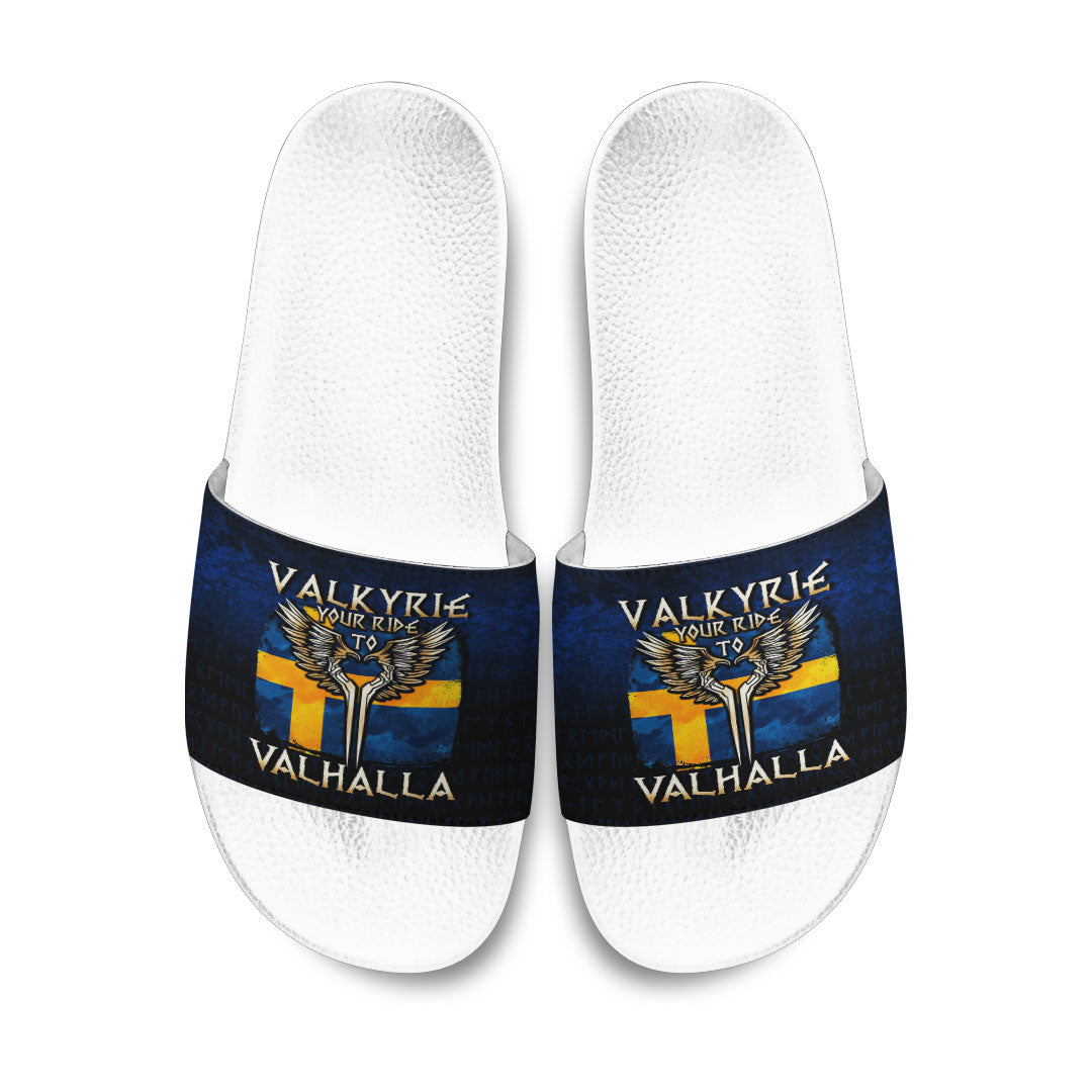 Slide Sandals Valkyrie Your Ride to Valhalla Sweden Slide Sandals