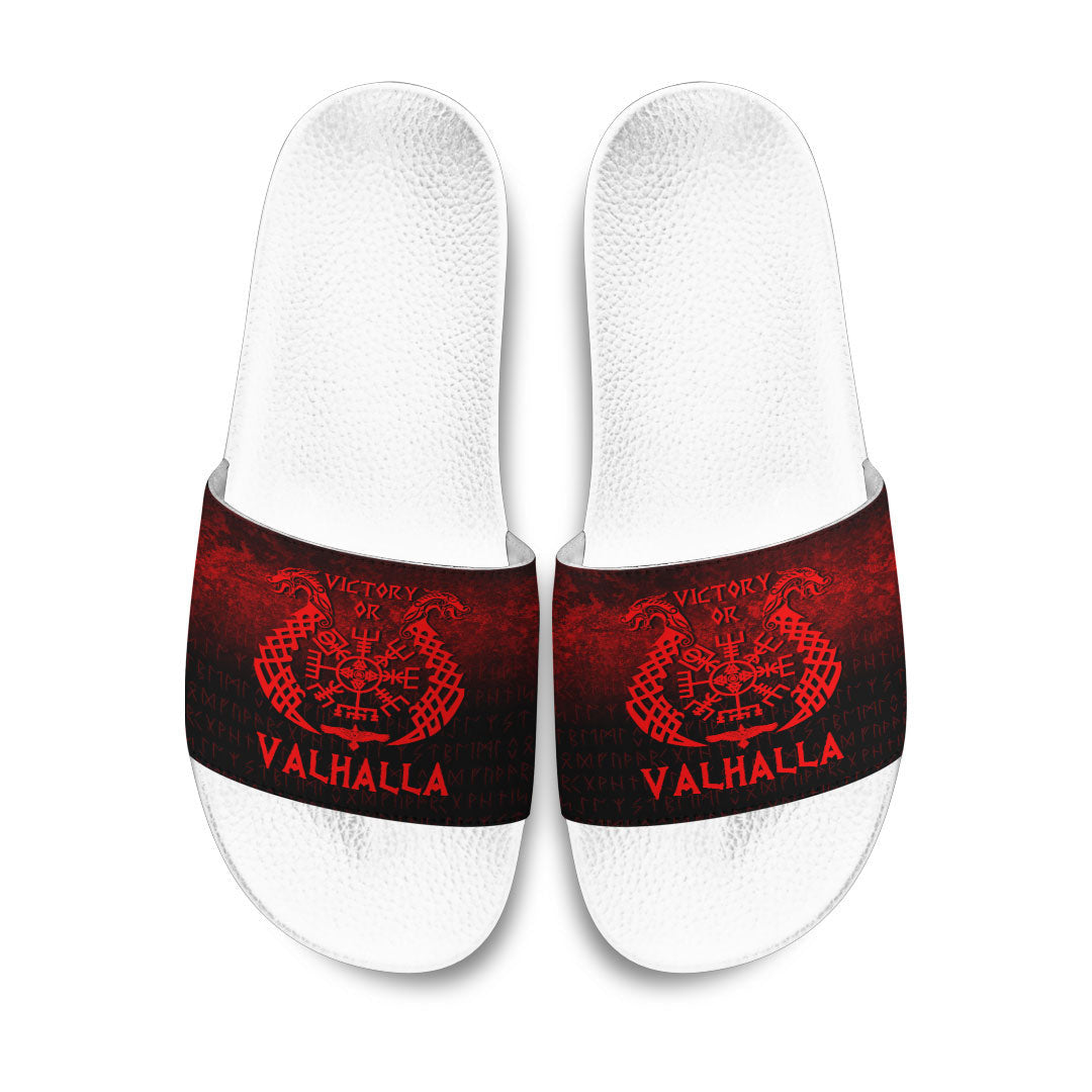 Slide Sandals Victory or Valhalla Red Version Slide Sandals