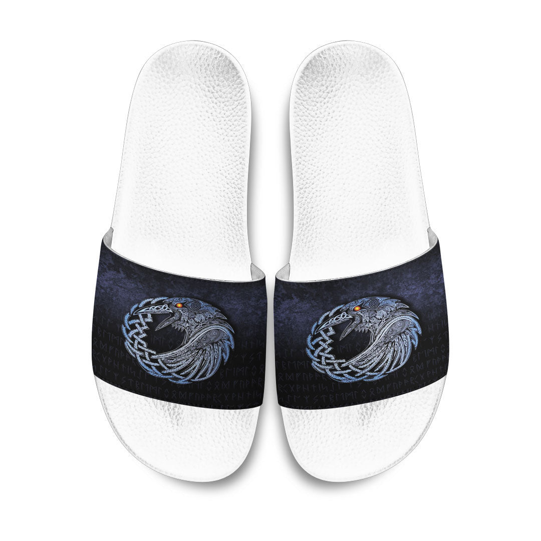 Slide Sandals Vikings Raven Special Blue Version Slide Sandals