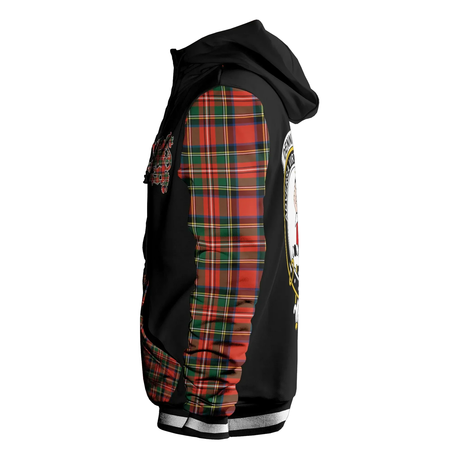 Printivon Dennistoun Tartan All Over Print Hoodie