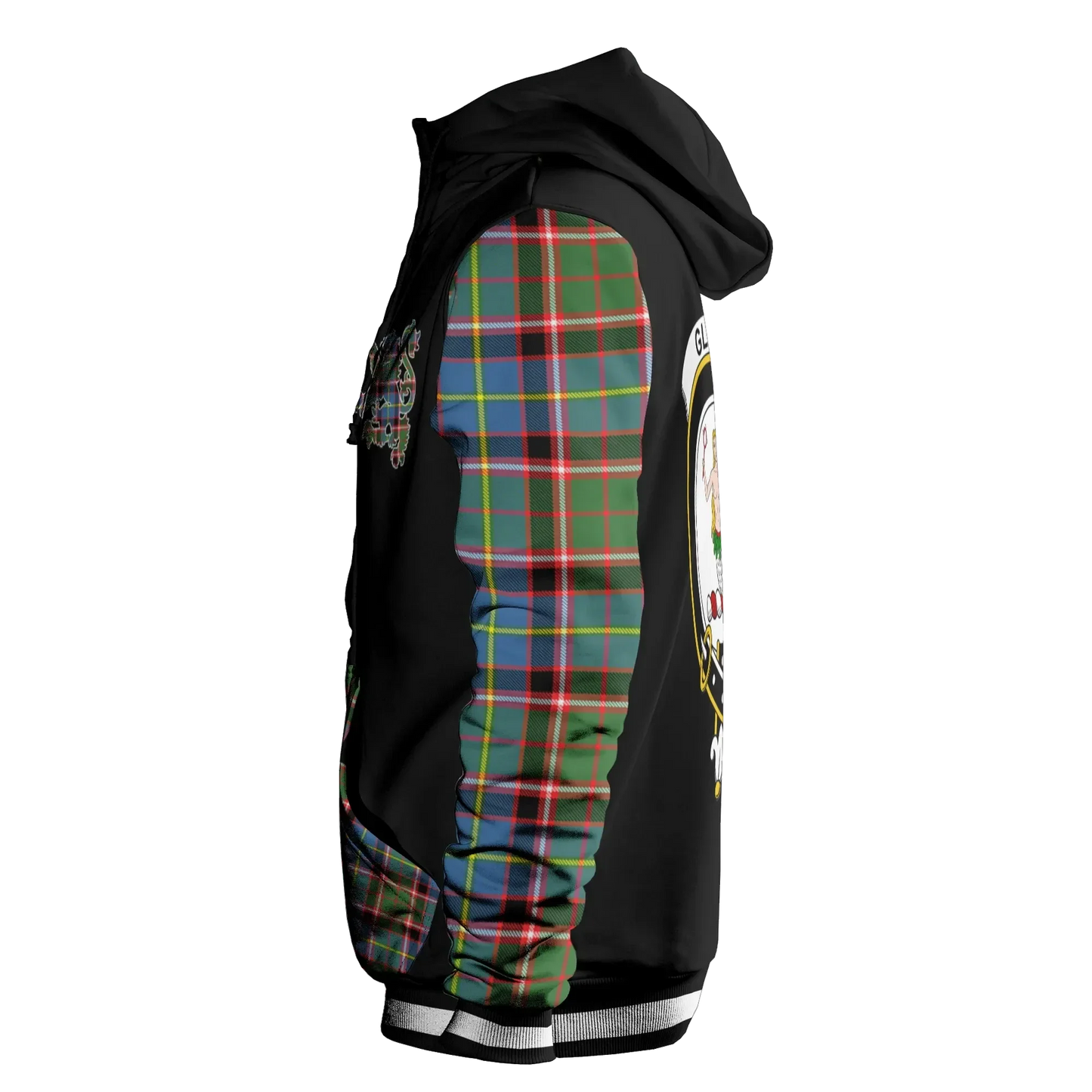 Printivon Glass Tartan All Over Print Hoodie