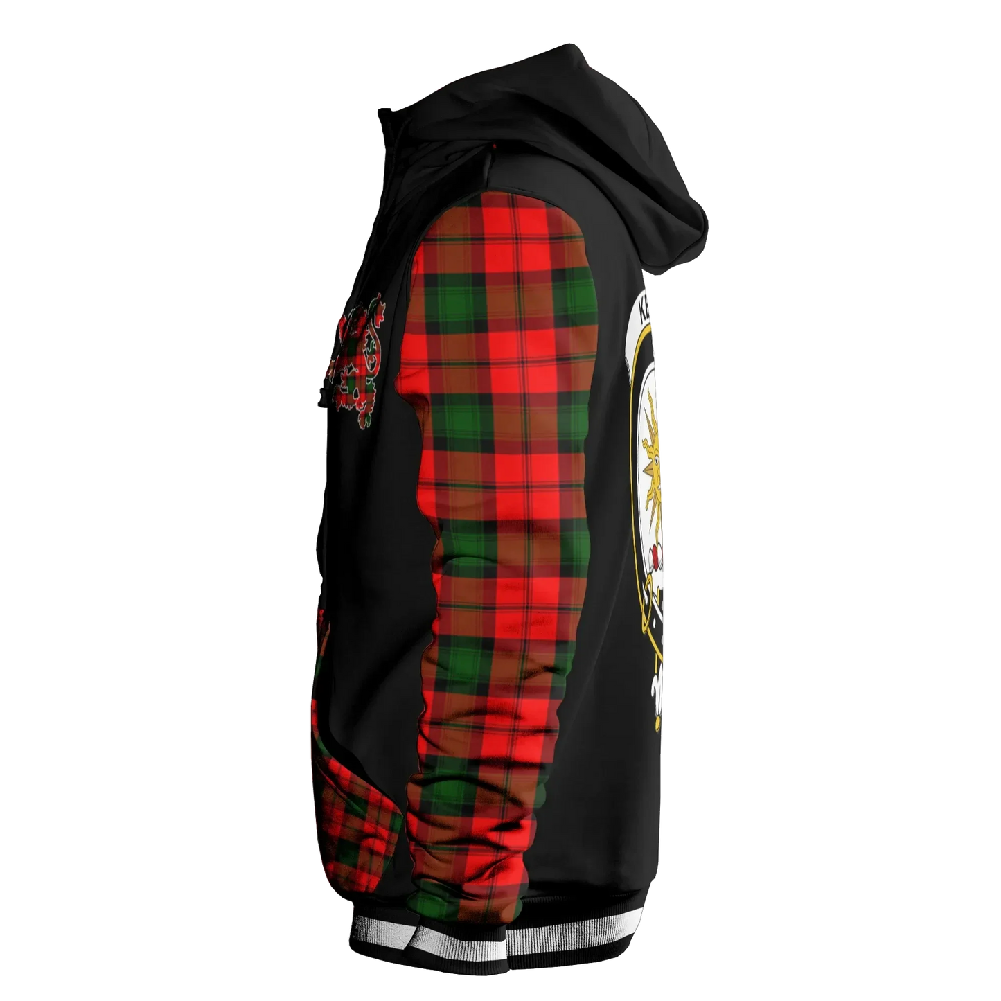 Printivon Kerr Tartan All Over Print Hoodie